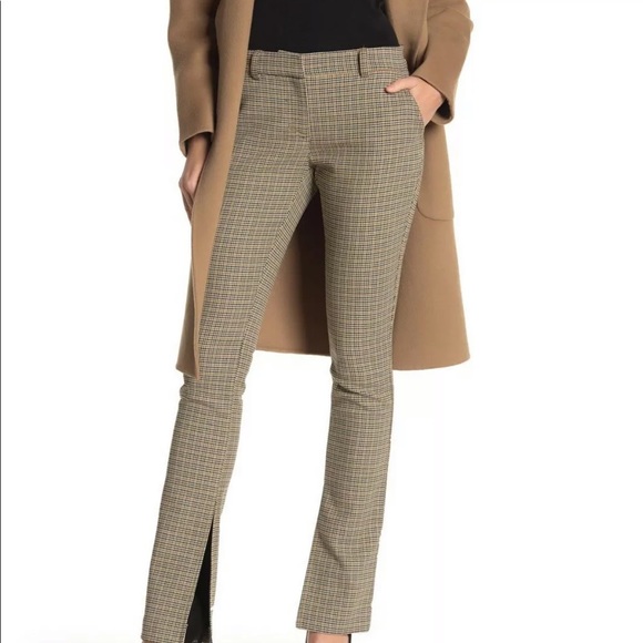 A.L.C. Pants - A.L.C Javier Pant Gold Multi Trousers Houndstooth